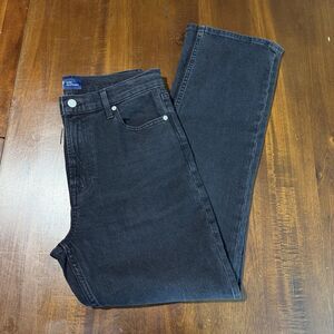 Gap High Rise 90s Straight Leg Jeans Womens 10/30R Washed Black Denim